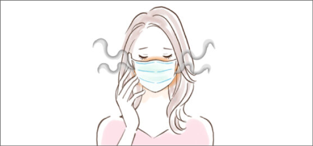 マスクが蒸れる原因