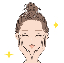 敏感肌用洗顔パフ　ベビーパフの使用方法5