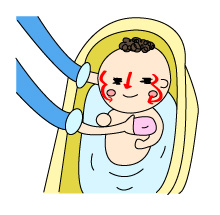 赤ちゃんの沐浴方法１