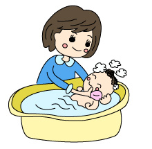 赤ちゃんの沐浴方法2