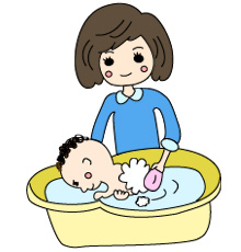 赤ちゃんの沐浴方法4