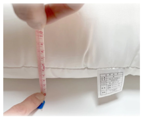 枕カバーサイズオーダーの測り方1